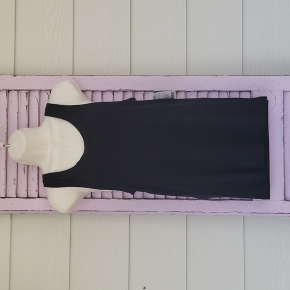 NWT 💗 AMERICAN EAGLE Soft & Sexy Ribbed Tank Top Black M - Picture 1 of 5